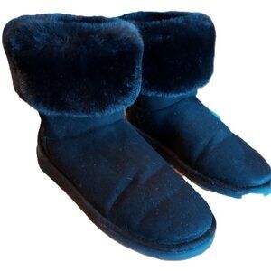 Faux Fur Suede Booties